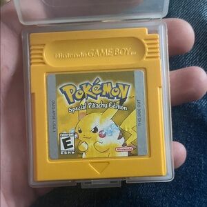 Nintendo Yellow Pokémon Special Pikachu Edition Game Boy Cartridge